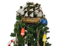 HANDCRAFTED MODEL SHIPS A0106-XMASS Wooden HMS Victory Model Ship Christmas Tree Topper Decoration - Newegg.com