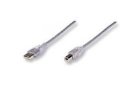 MANHATTAN 340458 3m Hi-Speed USB Cable Silver - Newegg.com