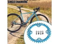 Round Chainring 104 BCD 38T Narrow Wide Single Bike Chainring for 8 9 10 11 Speed Road Bikes MTB BMX Bicycle with 4 Pieces Chain... 
