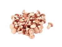 Unique Bargains 50 Pcs 13/64 Diameter 5/16 Long Flat Head Bolts Copper Solid Rivets Fasteners - Newegg.com Unique Bargains 50... 