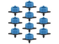 Blue 15pcs - Newegg.ca Pressure Compensating Dripper 1 GPH 4L/H Emitter for Garden Lawn Drip Irrigation with Barbed Hose... 
