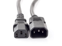 10-pack Power Extension cable 6ft Black C13 Female C14 Male 16AWG 10A 110V-250V - Newegg.com