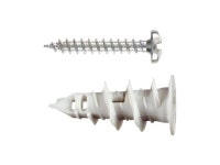 (3-Packs of 50)Zip-itl #8 1-1/4 in. Plastic Round-Head Combination Hollow Wall Anchors with Screws (150 screws total) - Newegg.... 