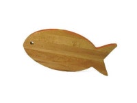 J.K. Adams 15-Inch-by-8-Inch Maple Wood Cutting Board, Minnow-Shaped - Newegg.com