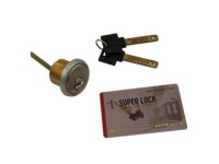 Super Lock, H1924 (Like Mul-T-Lock), Satin Chrome US26D, Rim/Mortise 1-1/8 Cylinder Combo (Interchangeable) Solid Brass... 