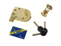 008J-JPST01-05-D Brass US3 Finish Body W/Junior Mul-t-lock Rim/Mortise 1-1/8" Cylinder (Rimo), HIGH... 