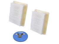 HQRP 2-pack Washable & Reusable Filters for Hoover H2850 PowerBrush / H3030 SpinScrub 500 FloorMate Cleaner Upright plus HQRP... 