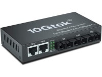 5-Port Fast Ethernet Desktop Fiber Switch, with 3 Ports Dual SC Fibers, 20 km - Newegg.com