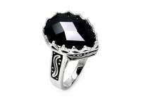 Ladies Jewelry Pear Shape Black Cubic Zirconia Crown Rhodium Plated Brass Ring Measurement: 19.9 mm X 15.7 mm - Newegg.com Ladies... 