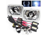 H6014/H6052/H6054 7x6 Semi-Sealed Beam Headlights Conversion... White LED Ring H6014&#47;H6052&#47;H6054 7x6 Semi-Sealed Beam... 