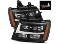 07-14 Suburban/07-13 Avalanche Jet Black DRL LED Tube Dual Projector Headlights Left/Right Replacement Assembly - Newegg.... 