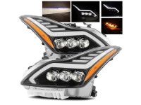 com AlphaRex NOVA-Series For 08-13 Infiniti G37/14-15 Q60 Coupe Jet Black DRL/Built-in OSRAM LED Projector Headlights... 
