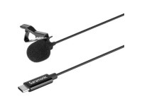 Saramonic LavMicro U3A Ultracompact Clip-On Omni-Directional Lavalier Microphone with USB-C Connector, 6.6 Cable and Right-Angle... 