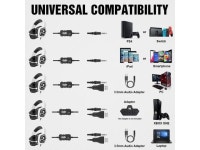 BENGOO G9700 Gaming Headset Headphones for PS4 PS5 Xbox One PC Controller, Noise Canceling Over Ear Headphones with Mic, White... 