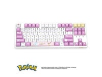 IROK FE87 pokemon Eevee version, PBT keycap, no light,87 keys Type-C wired Mechanical keyboard, Pink / White,Brown Mechanical... 