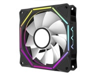 OCTA O12 Case Fan 12cm Lamellar Mirror 5V3 Pin ARGB Synchronous PWM PC Computer Fan, Aperture Shape Design, 9 Blades, Hydraulic... 