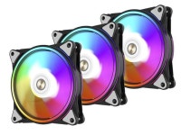 Halo Pro PC Case Fan, 120mm AURA SYNC, 5v3 pin ARGB, Small 4pin PWM, 360 Degree Lighting, Improved structural Support, Silent... 
