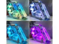 CORN Opened(Not Dustproof) PC Case, Tempered Glass Gaming Desktop Computer Case, Micro ATX/Mini ITX with Light Board(Se7en) and... 