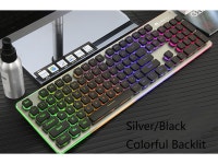 CORN L1 Ergonomic Design, 26 Anti-ghosting Cool Exterior Mechanical Feeling Waterproof Silent Wired Colorful Backlit Led Gaming... 