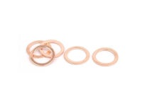5pcs 13mmx18mmx1mm Copper Flat Ring Sealing Crush Washer Gasket - Newegg.com