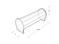 AZAR DISPLAYS 900035 Acrylic Headband Counter Display 15.875 W x 6.5, PK2 - Newegg.com