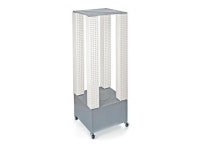 AZAR DISPLAYS 700228-WHT Multi-Tower Pegboard Floor Revolving Display Panel - Newegg.com