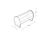 AZAR DISPLAYS 900030 Acrylic Headband Counter Display 11.875 W x 6.5, PK2 - Newegg.com