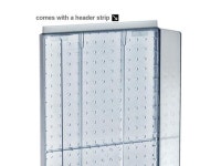 AZAR DISPLAYS 700350-WHT 13.5W x 44H Pegboard Powerwing Display - Newegg.com