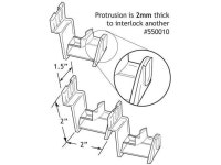AZAR DISPLAYS 550010 Interlocking Eyeglass Holder for Slatwall, PK25 - Newegg.com