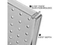 AZAR DISPLAYS 700248-CLR 24 x 48 One-Sided Pegboard Panel (CLEAR FROST ONLY) - Newegg.com