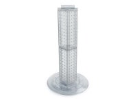AZAR DISPLAYS 700222-CLR Four-sided 4W x 24H Pegboard Tower W/ Revolving - Newegg.com