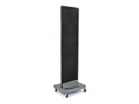 AZAR DISPLAYS 700253-BLK 2-Sided Pegboard Floor Spinning Rack w/ Wheels Clear - Newegg.com