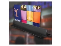 AZAR DISPLAYS 600056-BLK 72L x 2W x 1.5H Black T-Strip Sign Holder, PK5 - Newegg.com