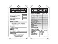 ACCUFORM TCS319CTP Permit Tag, Confined Space, Cardstock, 5 3/4 in H x 3 1/4 in - Newegg.com