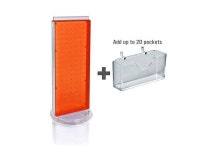 AZAR DISPLAYS 700505-ORG 20 Pocket Revolving Pegboard Gift Card Kit for - Newegg.com