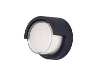 MAXIM 86162BK Eyebrow 1-Light 6.75 Wide Black Outdoor Wall Sconce - Newegg.com