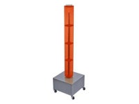 AZAR DISPLAYS 700224-ORG Four-Sided Pegboard Floor Revolving Display Panel - Newegg.com