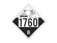 LABELMASTER ZRV41760 Corrosive Placard,UN 1760,PK25 - Newegg.com