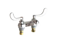 CHICAGO FAUCET 802-E74-317ABCP Manual 4 Mount, 2 Hole Low Arc Bathroom Faucet, - Newegg.com