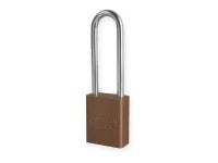 Anodized Aluminum Padlock, Brown, Key Dif - Newegg.com