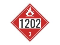 NMC DL193PR50 Dot Placard, 1202 Diesel, Pk50, Material: Pressure Sensitive - Newegg.com