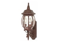 NUVO 60-889 Central Park 3-Light 22 in. Wall Lantern with Clear Beveled Glass - Newegg.com