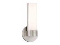 NUVO 62-731 Bond Single 9-1/2 in. LED Vanity White Acrylic Lens Brushed - Newegg.com