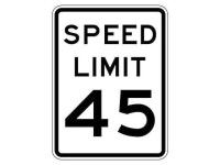 LYLE R2-1-45-18HA Traffic Sign,24 x 18In,BK/WHT,SP LIM 45 - Newegg.com