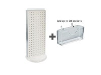 AZAR DISPLAYS 700505-WHT 20 Pocket Revolving Pegboard Gift Card Kit for - Newegg.com