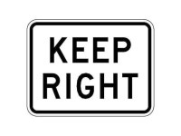 LYLE R4-7P-24DA Traffic Sign,18 x 24In,BK/WHT,DMD GR AL - Newegg.com