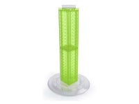 AZAR DISPLAYS 700222-GRE Four-sided 4W x 24H Pegboard Tower W/ Revolving - Newegg.com