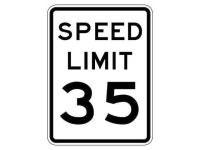 LYLE R2-1-35-18DA Traffic Sign,24 x 18In,BK/WHT,SP LIM 35 - Newegg.com