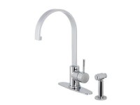 GOURMETIER LS8711DLBS LS8711DLBS Concord Sgl-Handle Kitchen Faucet W/ Brass - Newegg.com