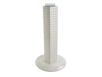 AZAR DISPLAYS 700222-WHT Four-sided 4W x 24H Pegboard Tower W/ Revolving - Newegg.com